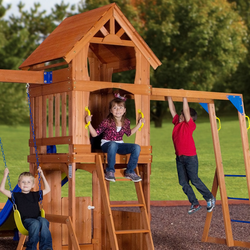 Backyard Discovery Parkway All Cedar Swing Set & Reviews Wayfair.ca